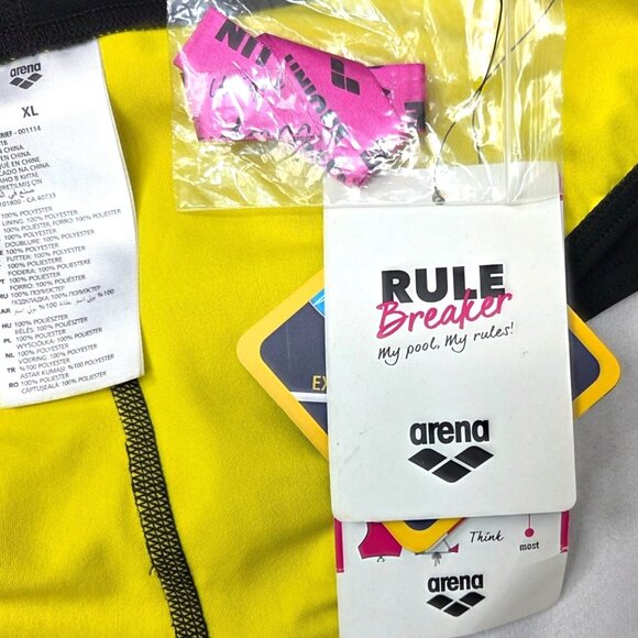 ARENA Women's Rule Breaker Be Bandeau Bikini Top Army Green, XL and Unique Brief - Picture 2 of 10